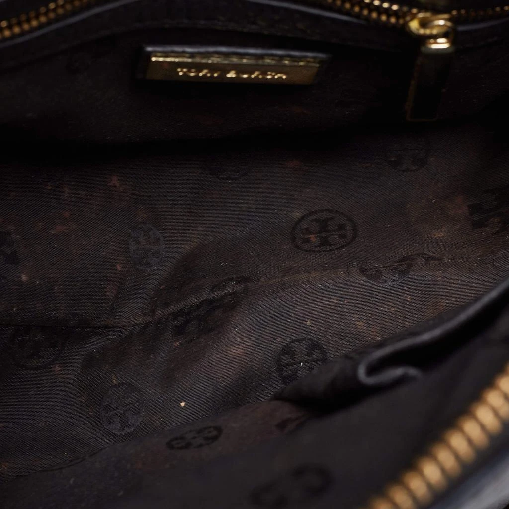 Tory Burch Black Leather Robinson Middy Satchel 商品