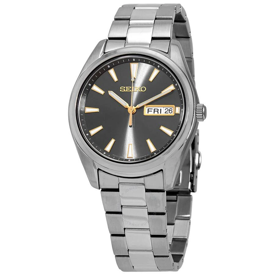 商品Seiko|Essentials Quartz Charcoal Dial Men's Watch SUR343,价格¥835,第1张图片