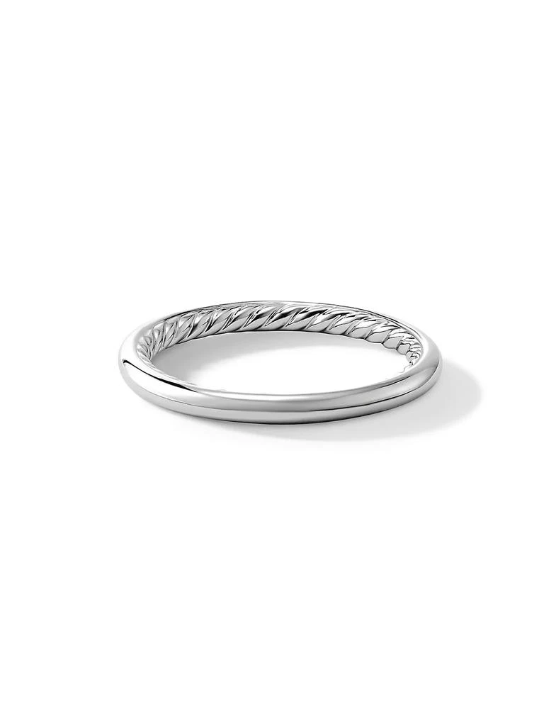 商品David Yurman|DY Eden Band Ring in Platinum, 2MM,价格¥7119,第1张图片