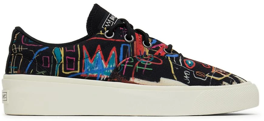 商品Converse|Black Jean-Michel Basquiat Edition Skidgrip Sneakers,价格¥379,第1张图片