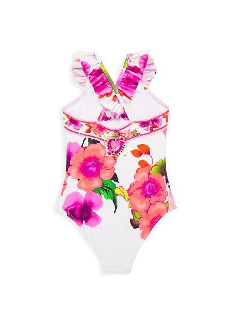 商品Camilla|Little Girl's & Girl's Pretty As A Poppy One-Piece Swimsuit,价格¥539,第4张图片详细描述
