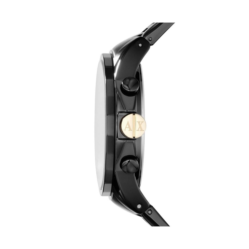 AX Men's Black Stainless Steel Bracelet Watch 45mm商品第2张图片规格展示