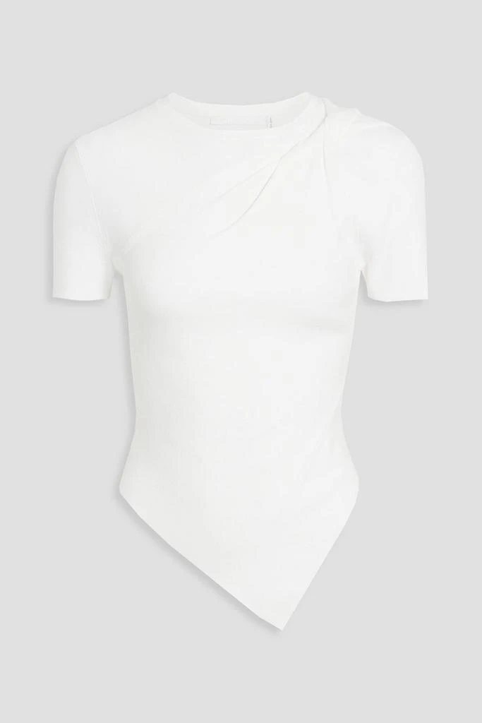 商品Helmut Lang|Asymmetric twisted ribbed-knit top,价格¥885,第3张图片详细描述