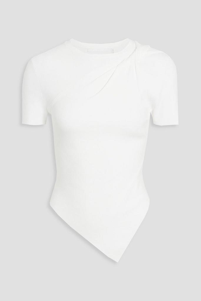 商品Helmut Lang|Asymmetric twisted ribbed-knit top,价格¥845,第5张图片详细描述