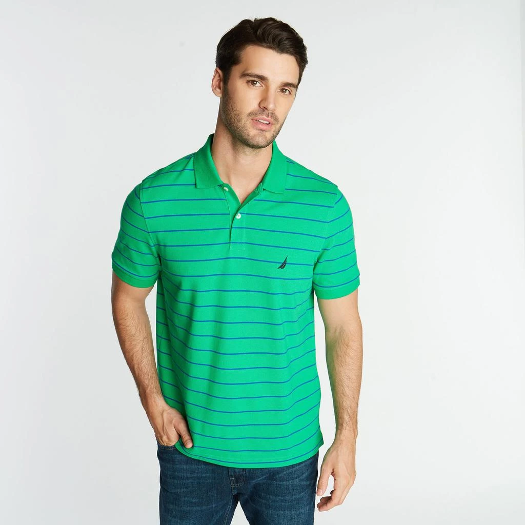 商品Nautica|Mens Classic Fit Striped Deck Polo,价格¥137,第4张图片详细描述