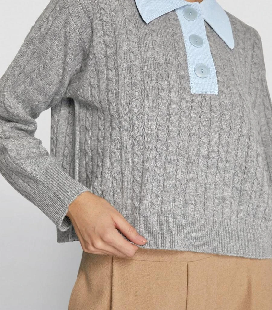 Cable-Knit Cropped Sweater 商品