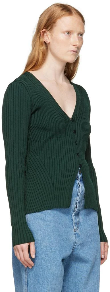 商品AMI|Green Viscose Cardigan,价格¥980,第2张图片详细描述