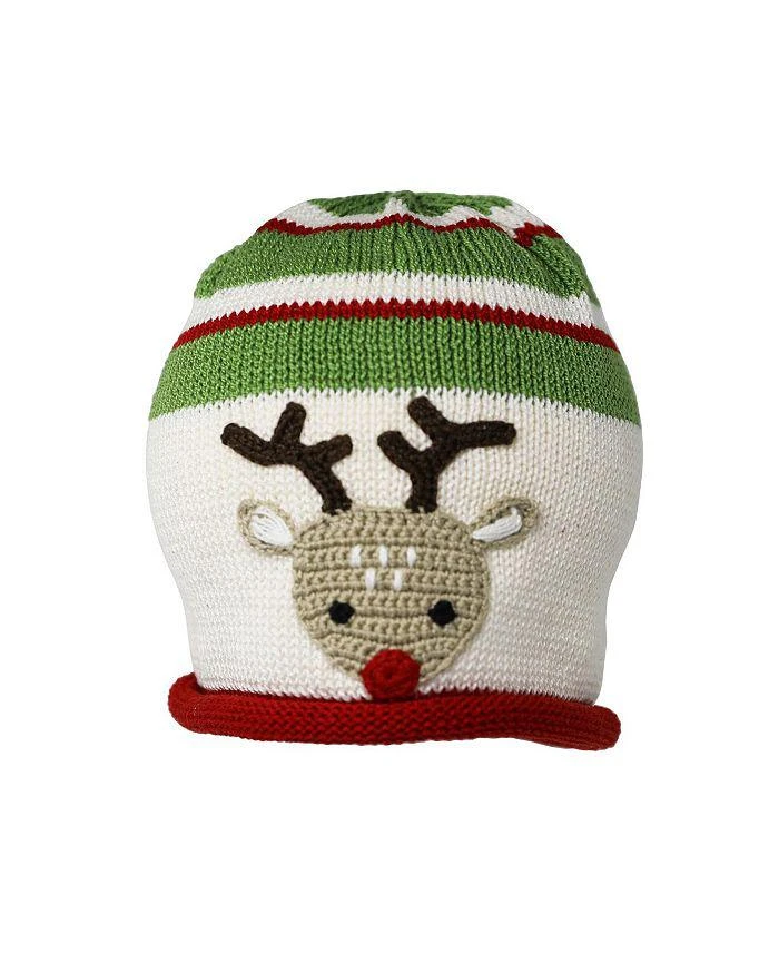 商品Melange Collection|Unisex Knit Reindeer Hat - Baby,价格¥120,第1张图片