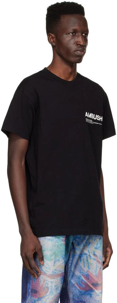 商品Ambush|Black Cotton T-Shirt,价格¥1191,第2张图片详细描述