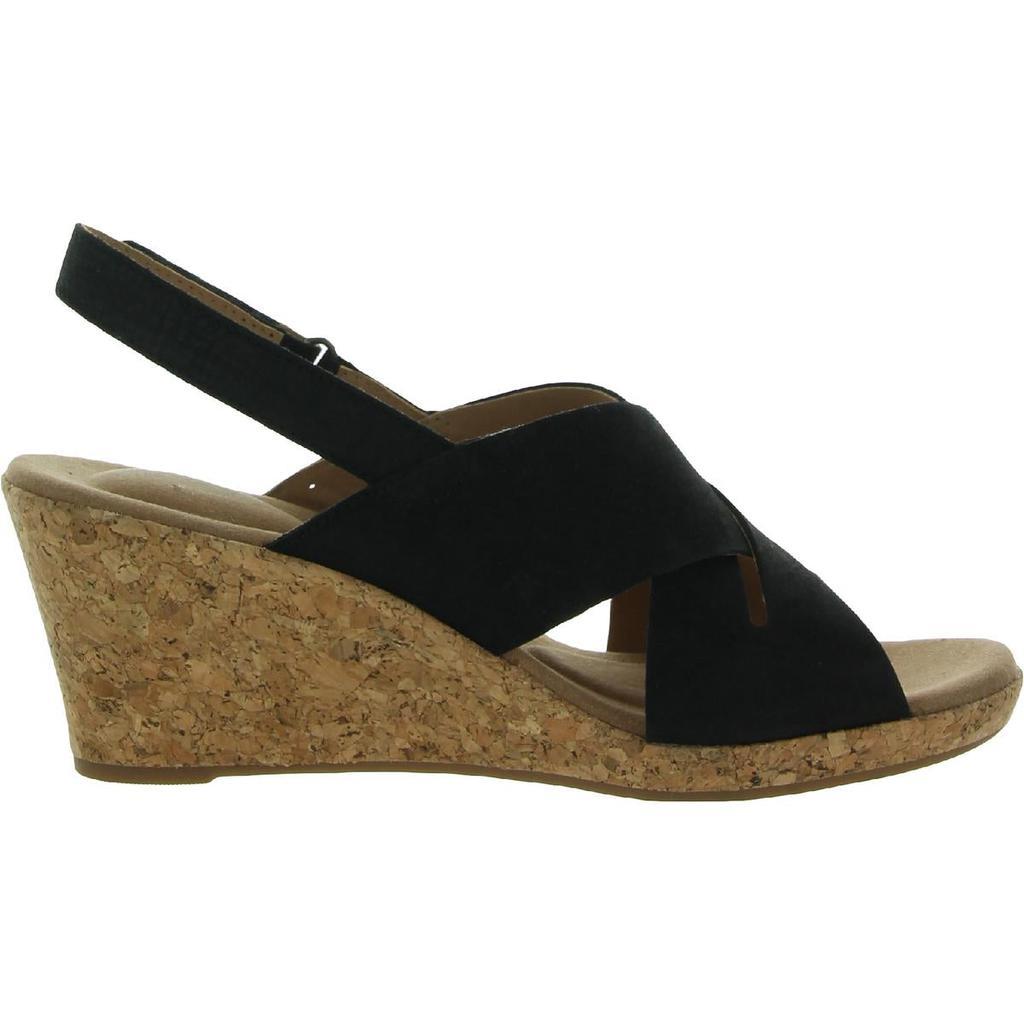 商品Rockport|Rockport Womens Briah Slingback Leather Wedge Sandals,价格¥214,第4张图片详细描述