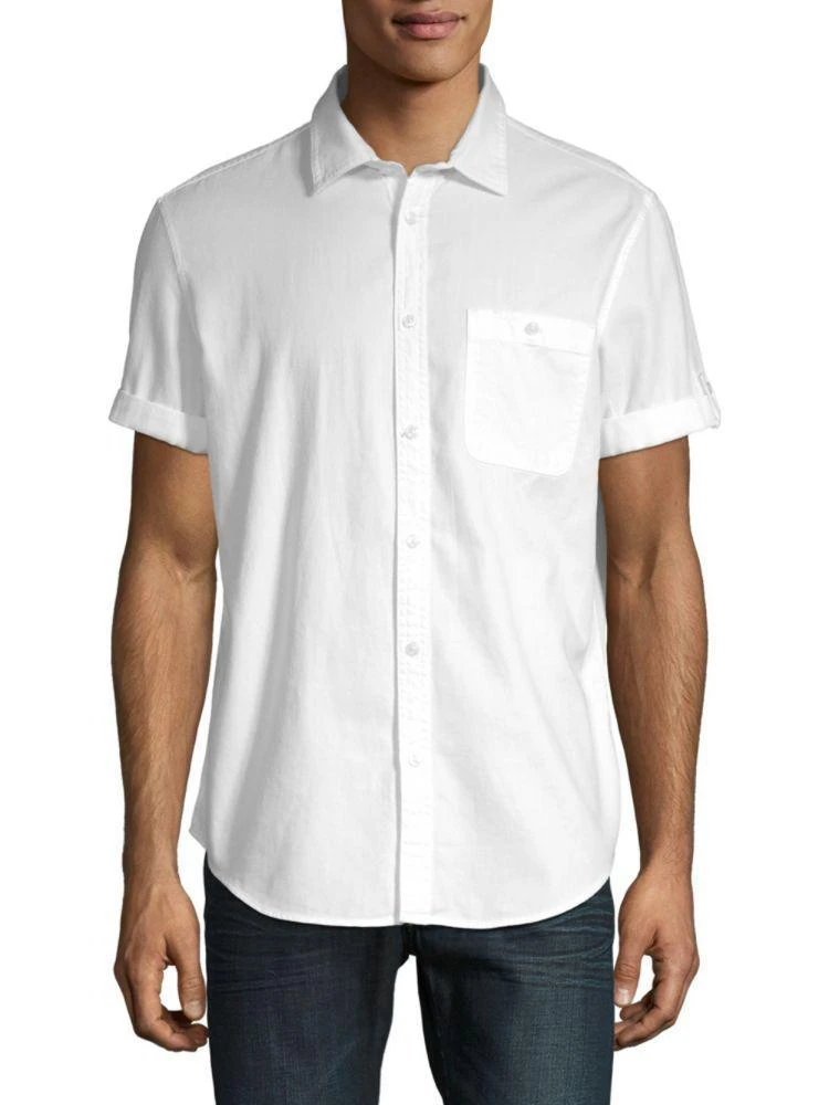 商品Calvin Klein|Cotton Short Sleeve Sport Shirt,价格¥158,第3张图片详细描述