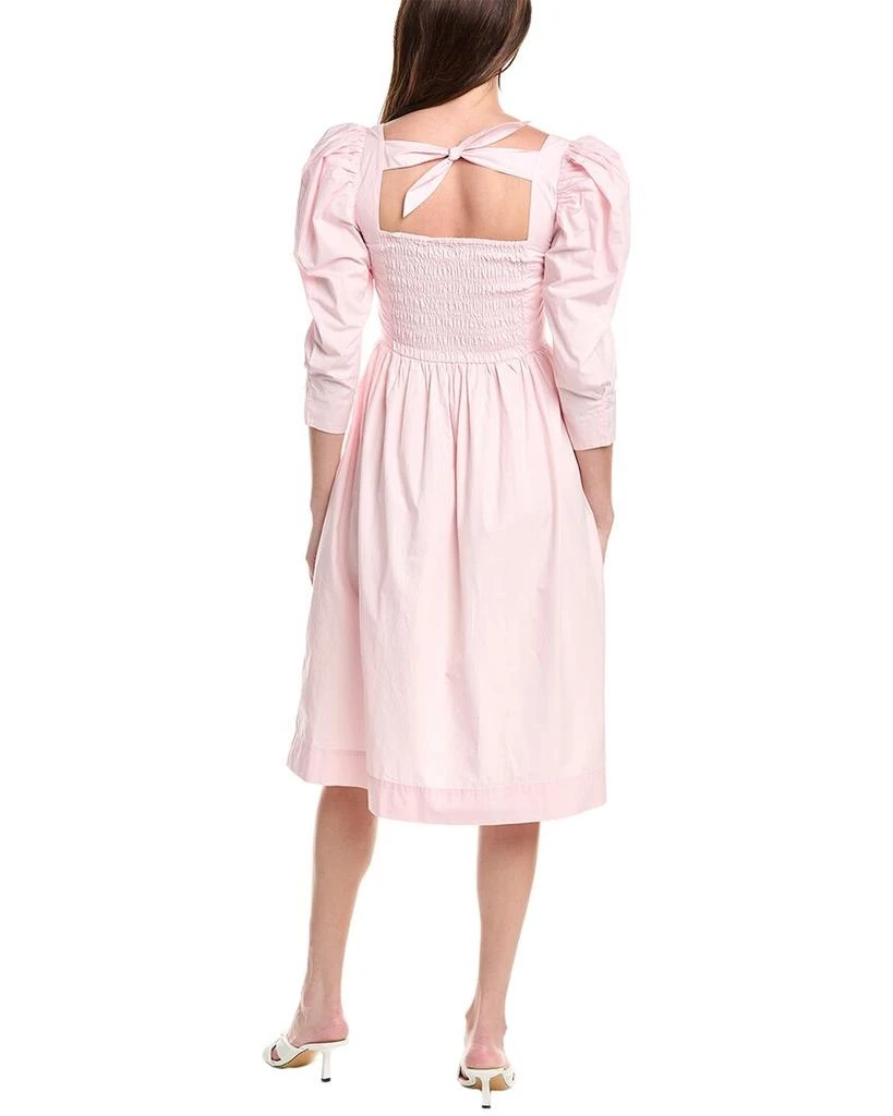 商品Ganni|Poplin Midi Dress,价格¥524,第2张图片详细描述