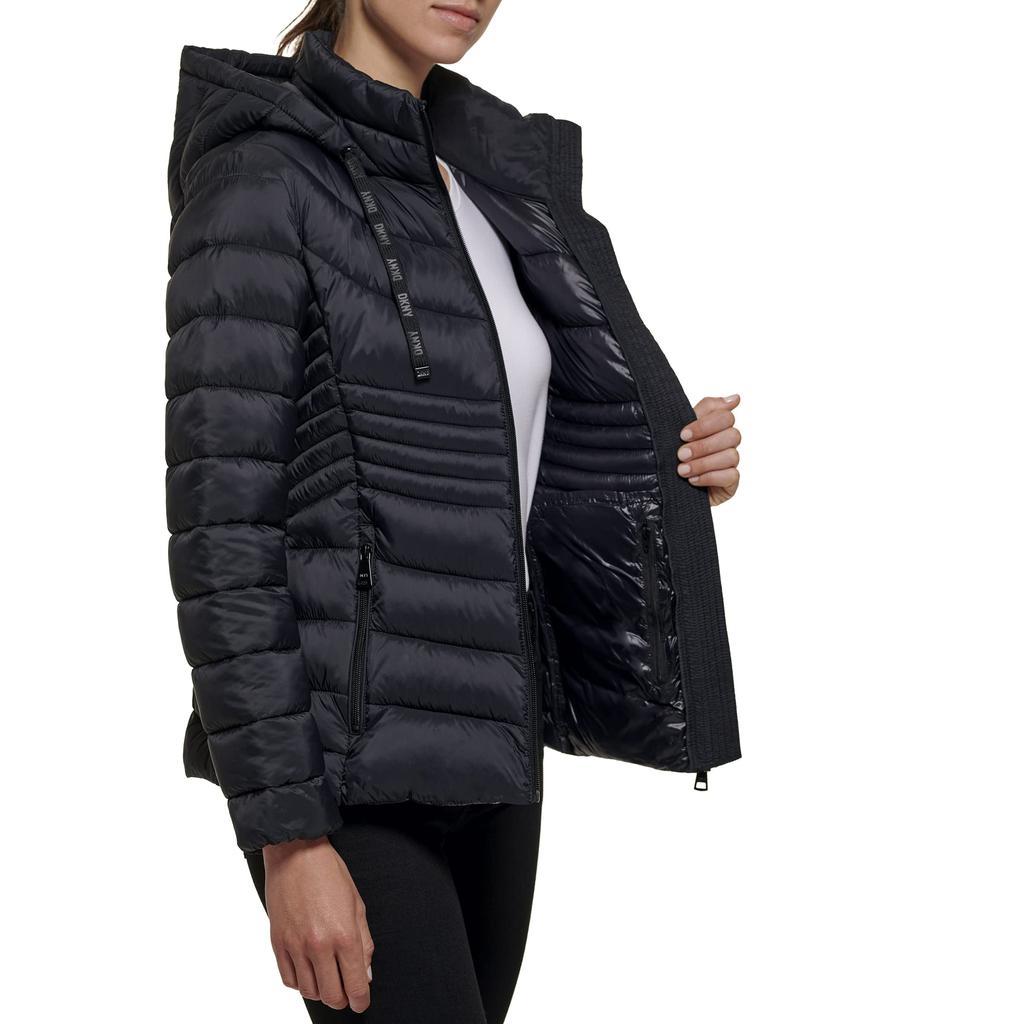 商品DKNY|Zip Front Short Packable,价格¥1642,第5张图片详细描述