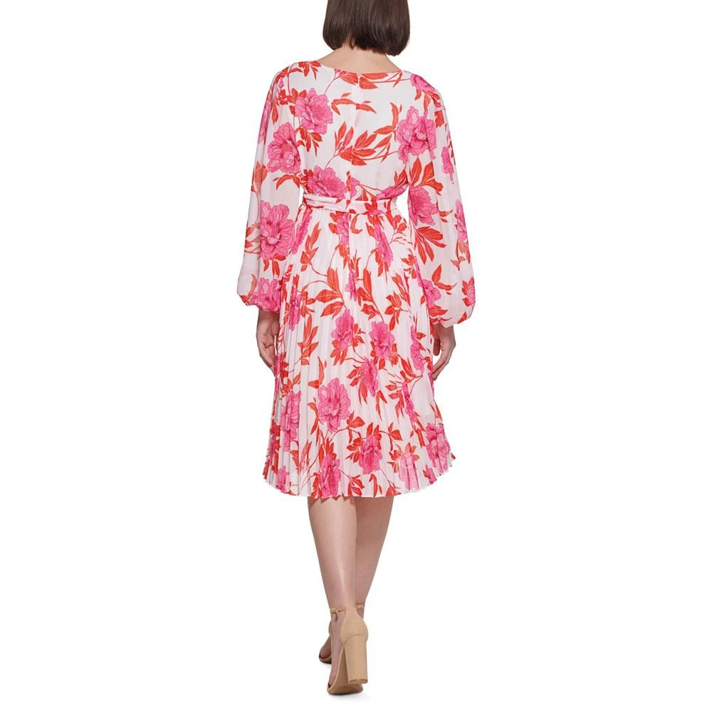 商品Kensie|Floral-Print Chiffon Midi Dress,价格¥596,第2张图片详细描述