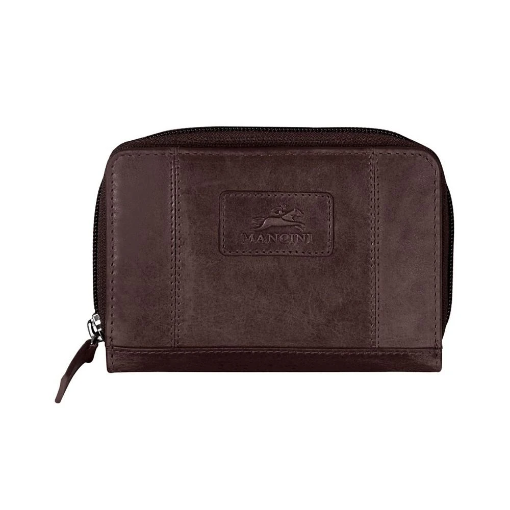 商品Mancini Leather Goods|Casablanca Collection RFID Secure Small Clutch Wallet,价格¥661,第1张图片