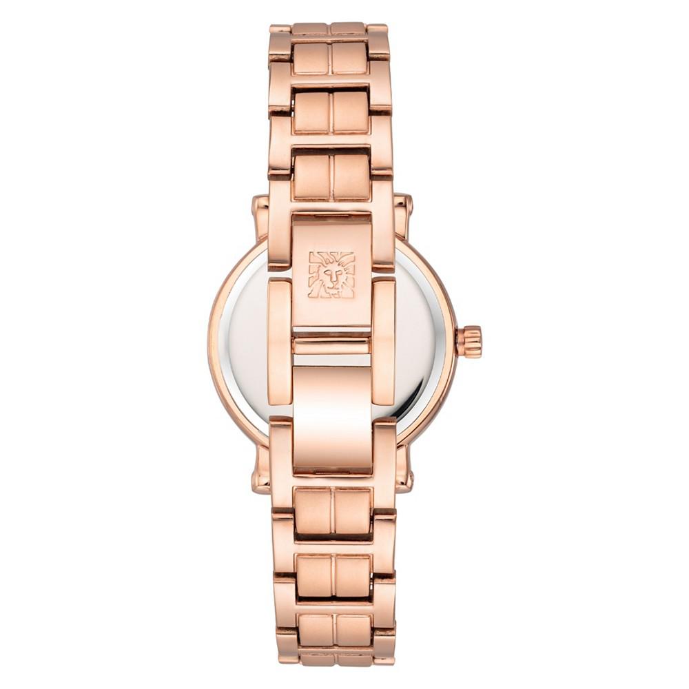 Women's Roman Numeral Rose Gold-tone Base Metal Watch, 30mm商品第3张图片规格展示