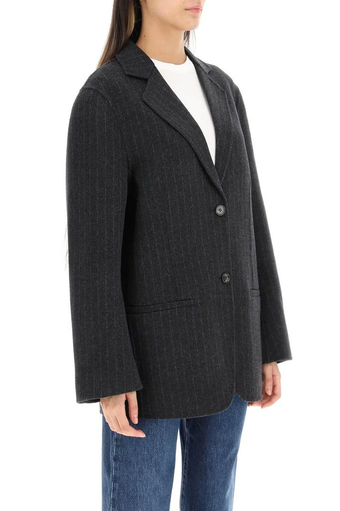 商品Totême|PINSTRIPE DOUBLE WOOL BLAZER,价格¥3021,第3张图片详细描述