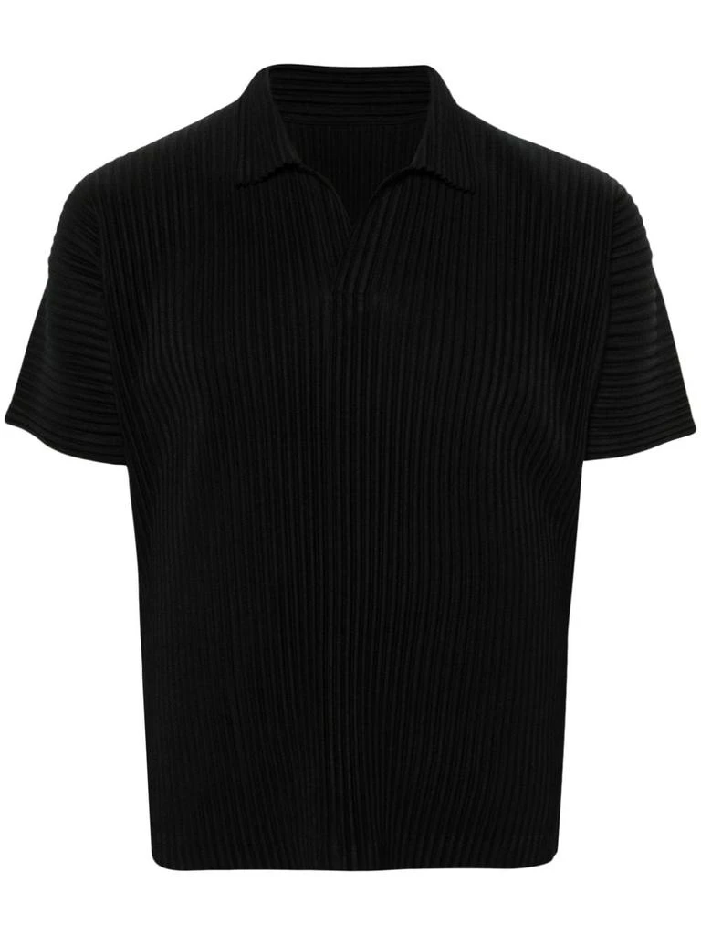 商品Issey Miyake|ISSEY MIYAKE - Pleated Polo Shirt,价格¥2611,第1张图片