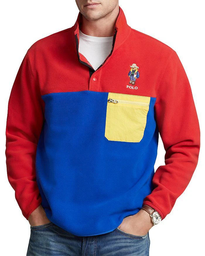 商品Ralph Lauren|Colorblocked Polo Bear Pullover,价格¥622,第1张图片