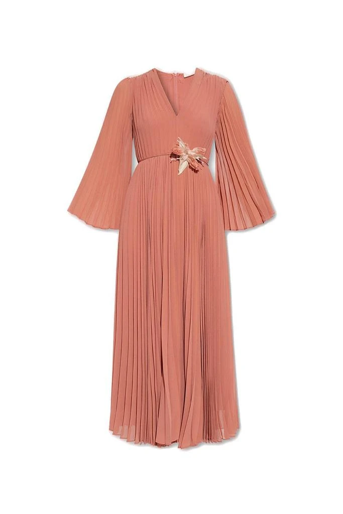 商品Zimmermann|Zimmermann Long-Sleeved Pleated Maxi Dress,价格¥3754,第1张图片