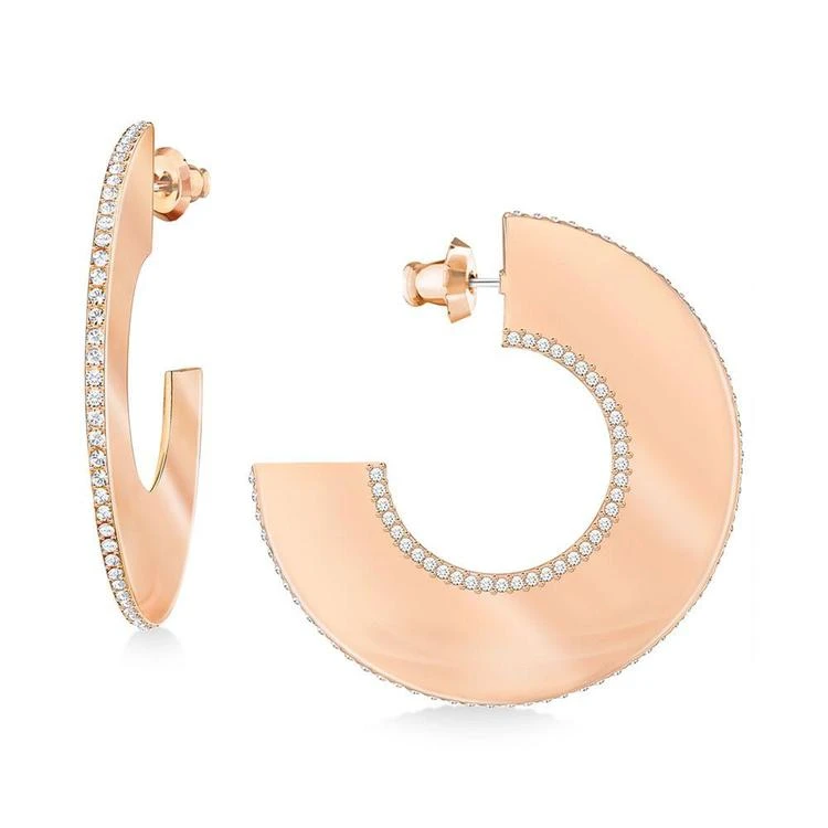 商品Swarovski|Gelane Wide Pavé Half Hoop Earrings,价格¥966,第2张图片详细描述