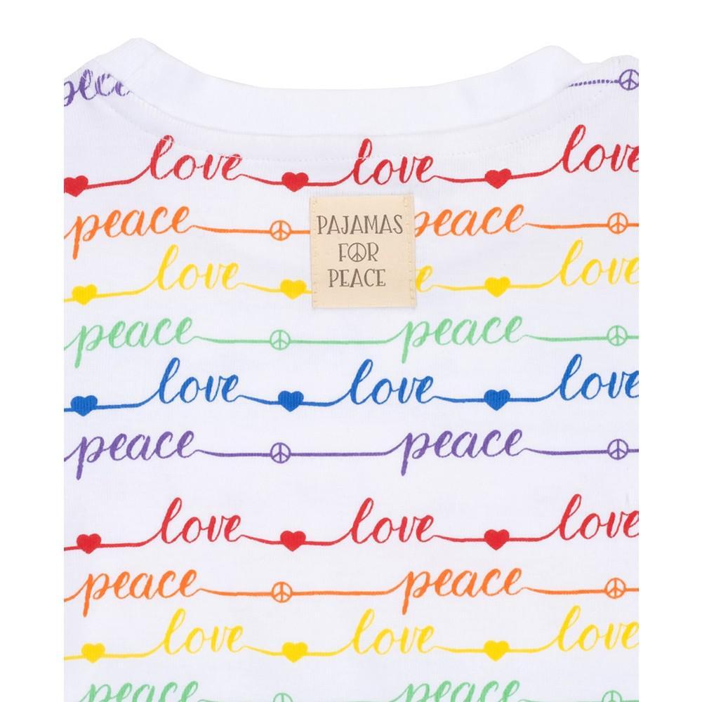 商品Pajamas for Peace|Peace and Love Baby Boys and Girls 2-Piece Pajama Set,价格¥199,第5张图片详细描述