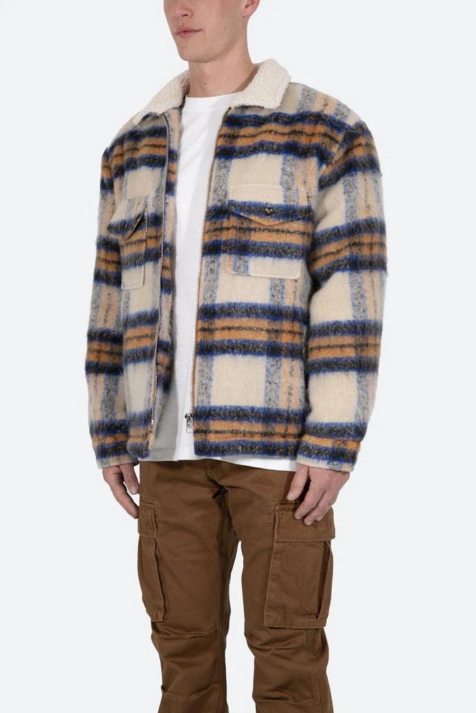 商品MNML|Plaid Mohair Jacket - Blue/White/Orange,价格¥400,第3张图片详细描述