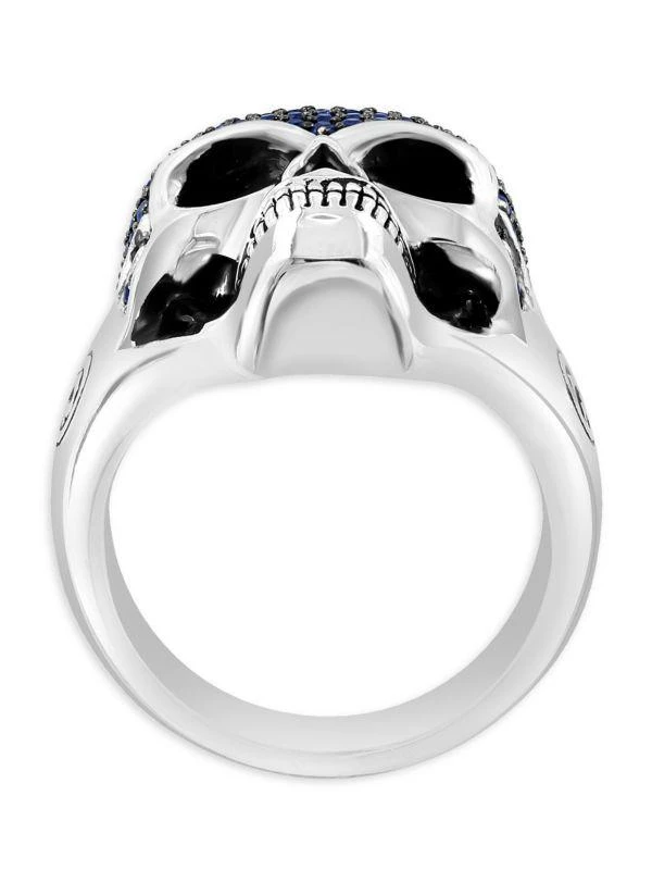 商品Effy|Sterling Silver & 1.40 TCW Sapphire Skeleton Ring,价格¥3454,第3张图片详细描述