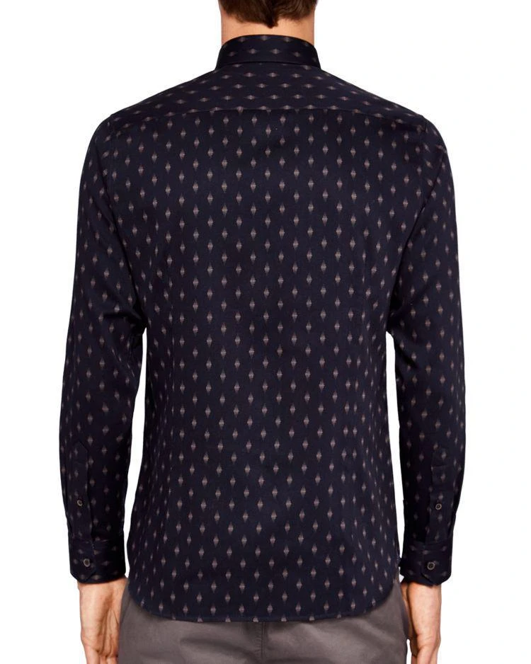 商品Ted Baker London|Ted Baker Monico Printed Dot Diamond Slim Fit Button-Down Shirt ,价格¥571,第2张图片详细描述
