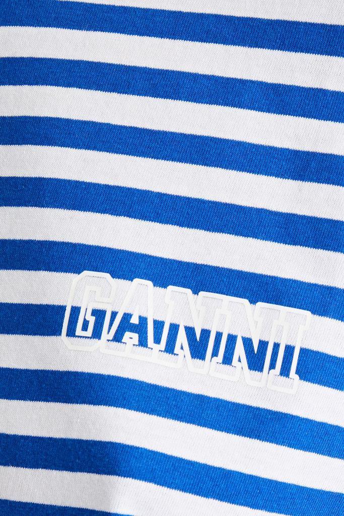 商品Ganni|Daphne striped cotton-blend jersey T-shirt,价格¥354,第4张图片详细描述