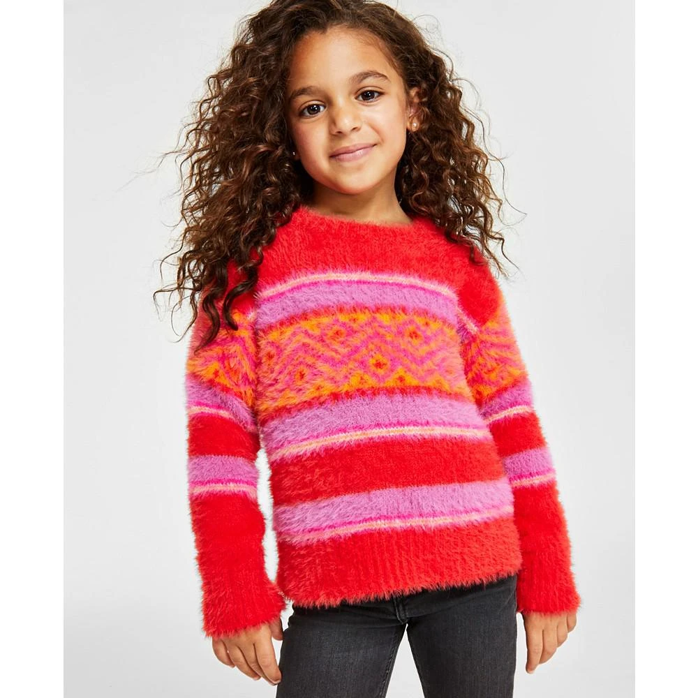 商品Charter Club|Holiday Lane Little Girls Fair Isle Crewneck Sweater, Created for Macy's,价格¥46,第1张图片