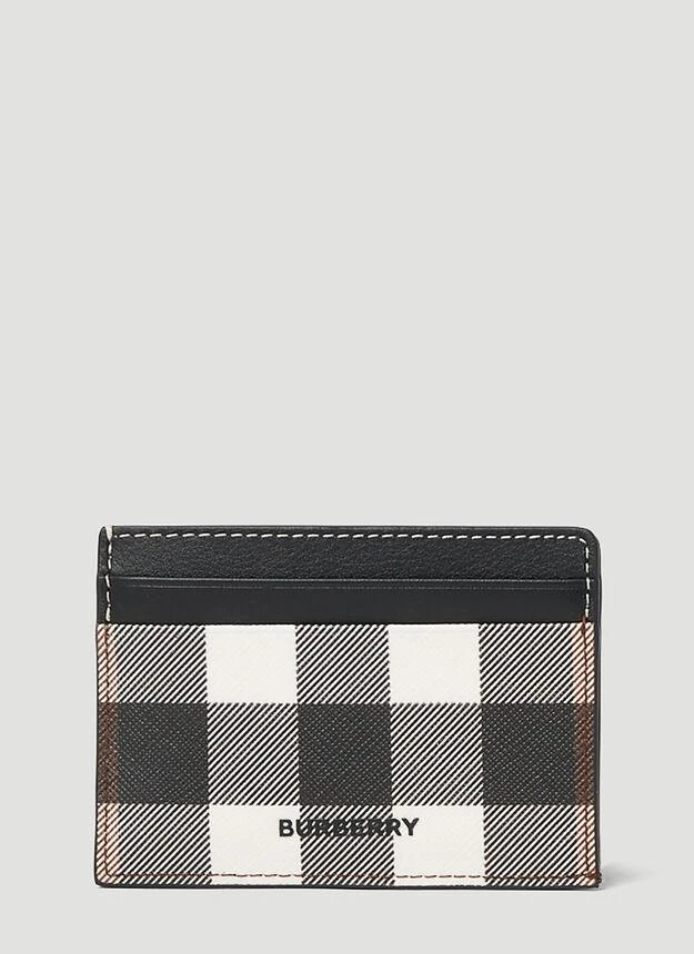 商品Burberry|Check Motif Cardholder in Brown,价格¥1831,第1张图片