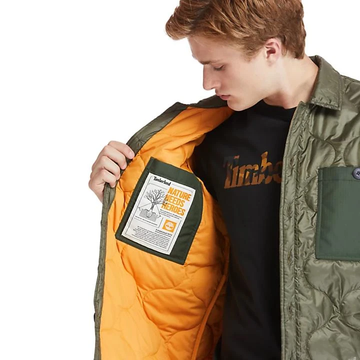 商品Timberland|Insulated Overshirt for Men in Green,价格¥664,第5张图片详细描述