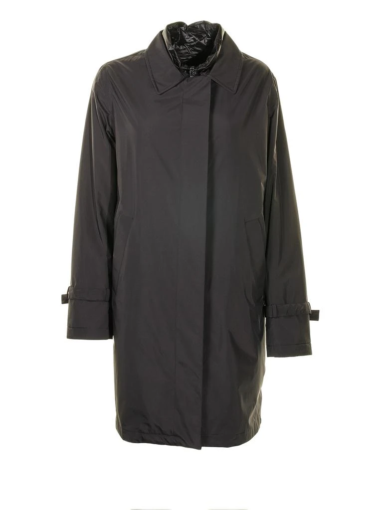 商品PEOPLE OF SHIBUYA|Long Black Trench Coat,价格¥2553,第1张图片