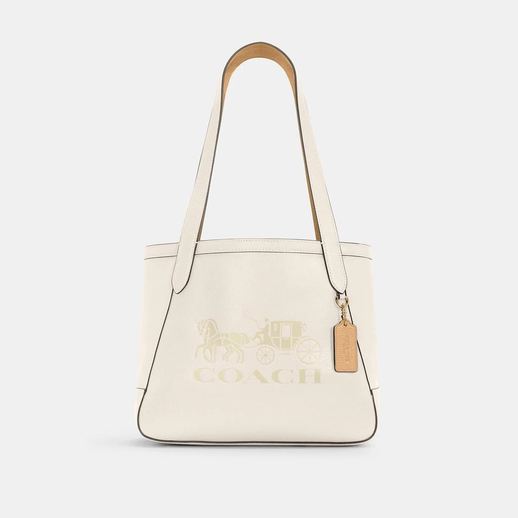 商品Coach|蔻驰27马车印花磁扣单肩托特包,价格¥1032,第1张图片