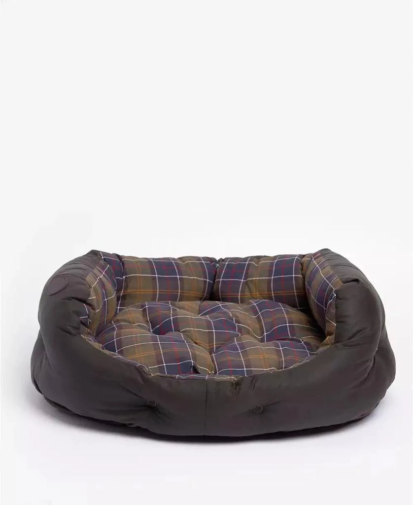 商品Barbour|Plaid Lined Waxed Cotton Slumber Pet Bed, Medium,价格¥332,第2张图片详细描述