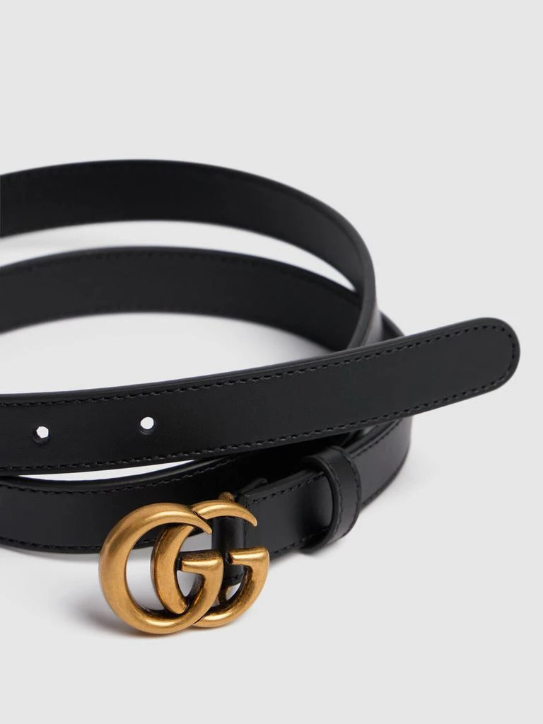 商品Gucci|2cm Gg Marmont Leather Belt,价格¥3287,第2张图片详细描述