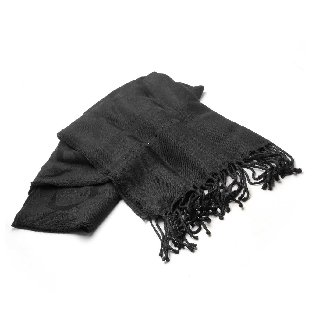 Shop Dries Van Noten 'Mouton' Grey Alpaca Blend Scarf on Sale at