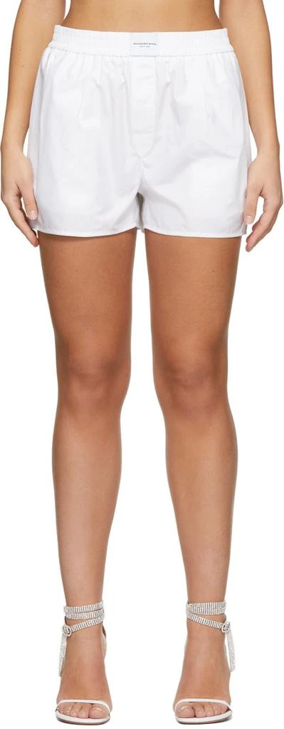 商品Alexander Wang|White Boxer Shorts,价格¥822,第1张图片