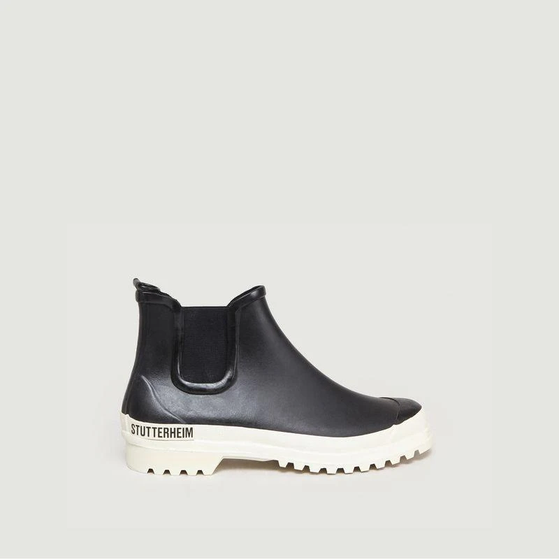 商品Stutterheim|Rainwalker Chelsea Boots Black White STUTTERHEIM,价格¥500,第3张图片详细描述