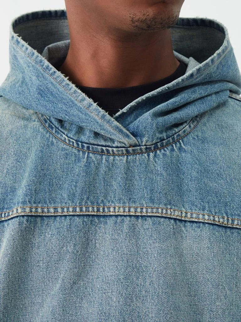 商品Balenciaga|Stonewashed-denim hooded jacket,价格¥18802,第3张图片详细描述