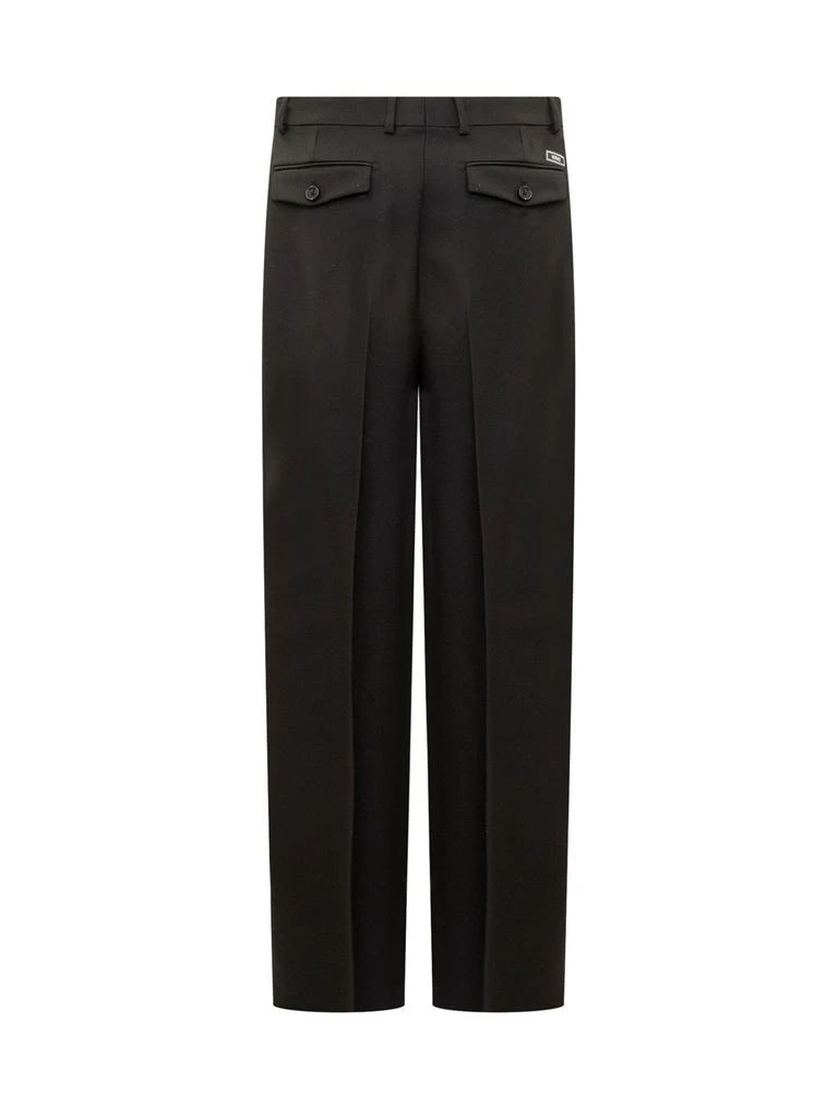 商品Versace|Versace Logo-Patch Tailored Trousers,价格¥4974-¥5516,第2张图片详细描述