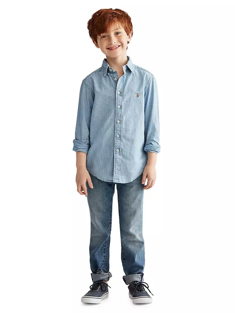 商品Ralph Lauren|Little Boy's & Boy's Chambray Shirt,价格¥310,第4张图片详细描述