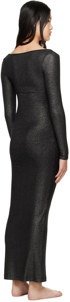 商品SKIMS|Black Soft Lounge Shimmer Long Sleeve Maxi Dress,价格¥511,第3张图片详细描述