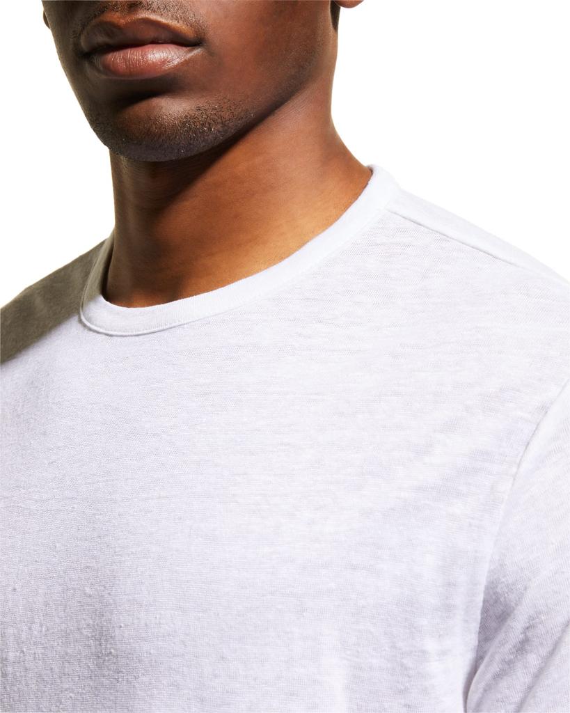 Men's Linen Crewneck T-Shirt商品第5张图片规格展示