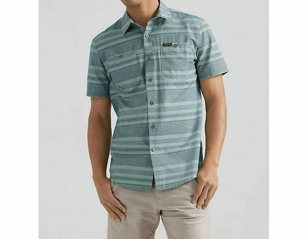 商品Wrangler|Atg X Fade Polo In Blue,价格¥378,第1张图片