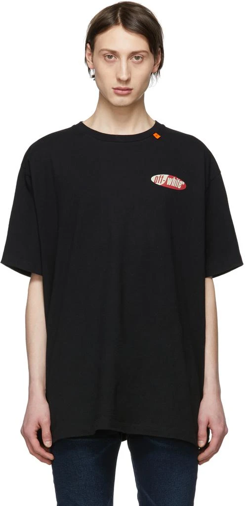 商品Off-White|Black & Red Oversized Split Logo T-Shirt,价格¥1672,第1张图片