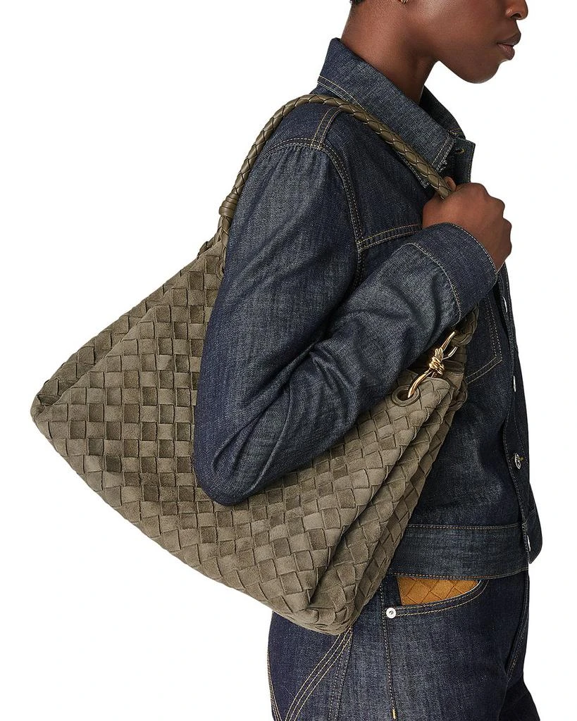 Large Parachute Intrecciato Suede Shoulder Bag 商品