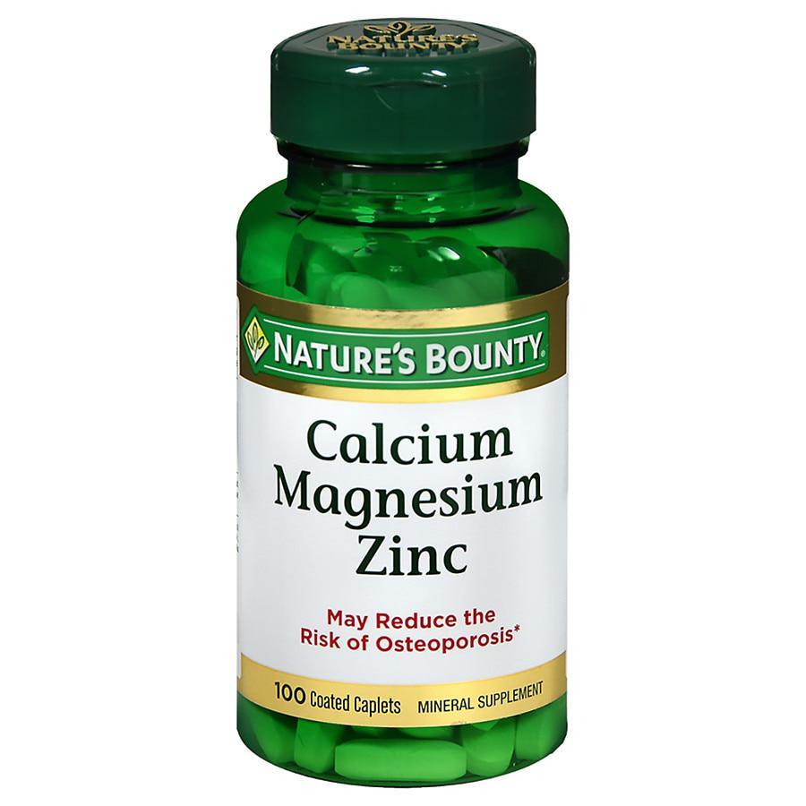 商品Nature's Bounty|Calcium Magnesium Zinc, Tablets,价格¥31,第1张图片