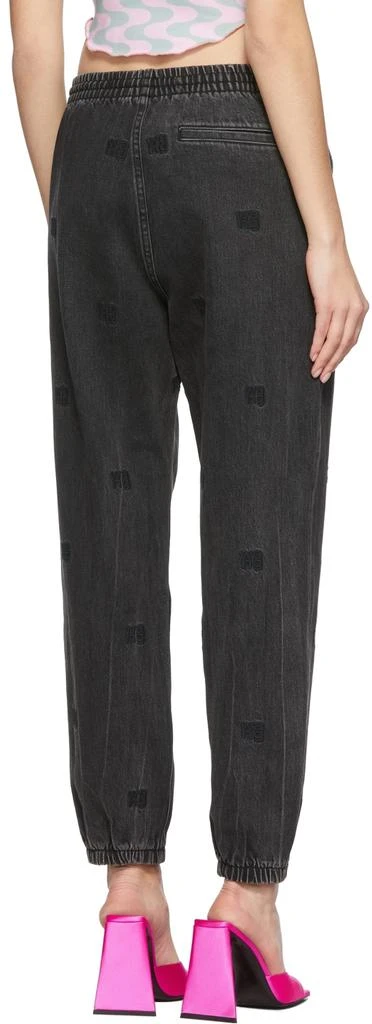 商品Alexander Wang|黑色徽标刺绣牛仔裤,价格¥4080,第3张图片详细描述